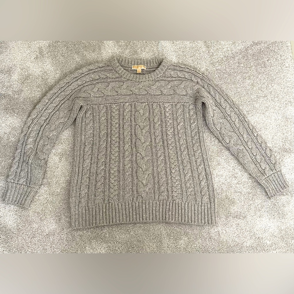 Michael Kors Gray Chunky Sweater Medium